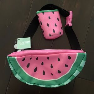 Ulta watermelon fanny pack with coozie